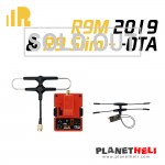 FrSky R9M 2019 Module and R9 Slim+ OTA Receiver with mounted Super 8 and T antenna